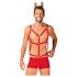 Costume di Renna Seducente per Uomo Obsessive Mr Reindy - Set di 3 Pezzi Colore Rosso 