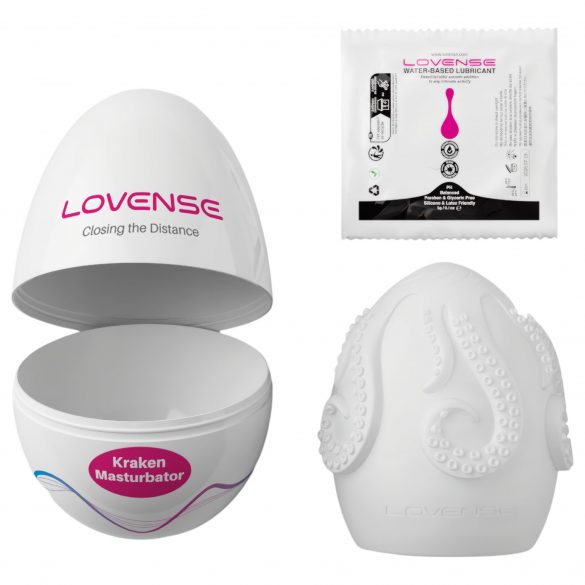 LOVENSE Kraken - uovo masturbatore - 1 pezzo (bianco)