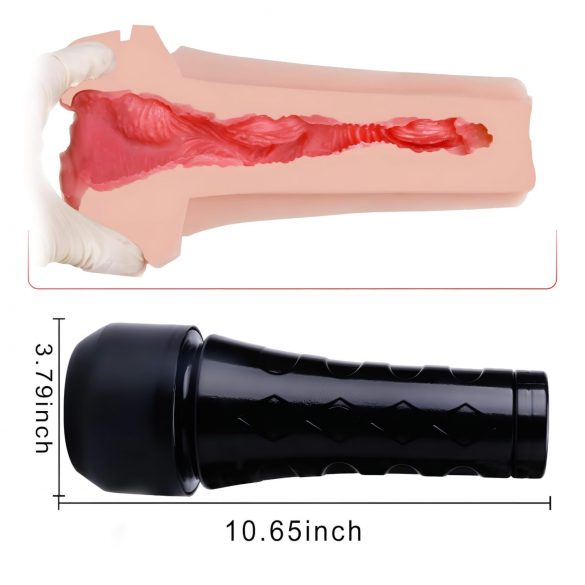 Tracy's Dog 3D Stroker - masturbatore realistico in custodia (nero-naturale)