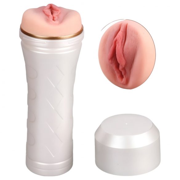 **Tracy's Dog 3D Stroker - vagina artificiale realistica in custodia (bianca-naturale)**