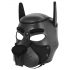 Maschera da cane in pelle Ida - per BDSM e giochi di ruolo (nera) 