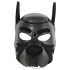 Ida Leather - Maschera da cane chiusa (nera)